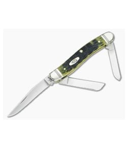 Case Medium Stockman Crandall Olive Green Jigged Bone 22546 - CA-22546 1