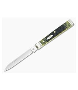 Case Doctor's Knife Crandall Olive Green Jigged Bone 22547 - CA-22547 1