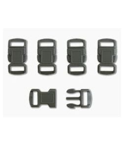 3/8" OD Green Side Release Buckle - 5 Pack - AC-229OD 1