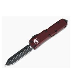 Microtech UTX-85 Spartan Merlot Black Double Edge M390 OTF Automatic Knife 230-1MR - MT-230-1MR-M390 1