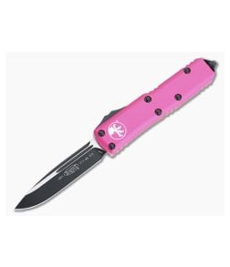 Microtech UTX-85 S/E Black M390 Pink Drop Point OTF Automatic 231-1PK - MT-231-1PK 1