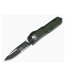 Microtech UTX-85 S/E OD Green Drop Point Serrated CTS-204P OTF Automatic Knife 231-2OD - MT-231-2OD-204P 1