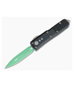Microtech UTX-85 D/E Jedi Master Green Double Edge OTF Automatic 232-1JM - MT-232-1JM 1