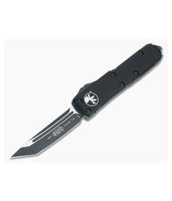 Microtech UTX-85 Tanto Black Tactical 204P Plain Edge OTF Automatic Knife 233-1T - MT-233-1T-204P 1