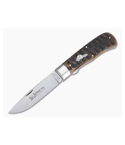 Tidioute #23 Beaver Tail Trapper Single Blade Liner Lock Jigged Brazilian Cherry 235120LL - GEC-235120LL-JBC 1