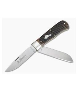Tidioute #23 Beaver Tail Trapper Two-Blade Jigged Brazilian Cherry 235220 - GEC-235220-JBC 1