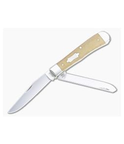Case Trapper Smooth Natural Canvas Micarta 23690 - CA-23690 1
