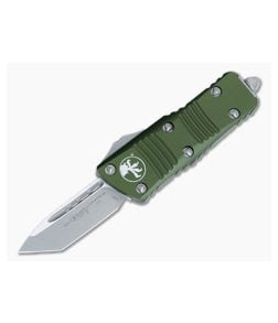 Microtech Mini Troodon T/E OD Green Handle Apocalyptic M390 Tanto Standard Automatic 240-10APOD - MT-240-10APOD 1