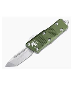 Microtech Mini Troodon T/E Stonewashed M390 Tanto OD Green OTF Automatic 240-10OD - MT-240-10OD 1