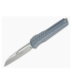 Microtech Cypher MK7 S/E Gray Stonewash M390 Wharncliffe OTF Automatic Knife 241M-10GY - MT-241M-10GY-M390 1
