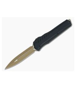 Microtech Cypher MK7 D/E Tan Black Hardware Double Edge OTF Automatic Knife 242M-1TNBK - MT-242M-1TNBK 1