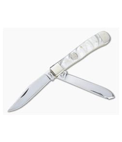 Buck Creek Trapper Cracked Ice Celluloid Slip Joint 254CI - BC-254CI 1