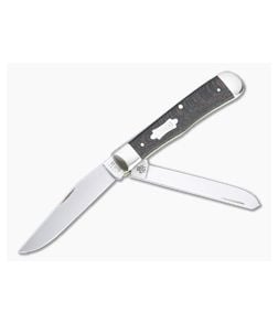 Case Trapper Smooth Black Sycamore Wood Slip Joint 25570 - CA-25570 1