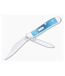 Case Peanut Caribbean Blue Sawcut Jig Bone Slip Joint 25596 - CA-25596 1