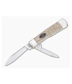 Case Gunstock Smooth Natural Curly Maple Burl Wood 25945 - CA-25945 1