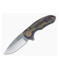 Curtiss Knives F3 Medium Camo Pattern Ball-Milled Titanium Two-Tone MagnaCut Slicer Flipper CK-25 - CK-25 1