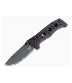 Benchmade Mini Adamas SHOT Show 2022 Gray Cruwear Burgundy Micarta AXIS Lock Folder 273BK-2201 - BM-273BK-2201 1