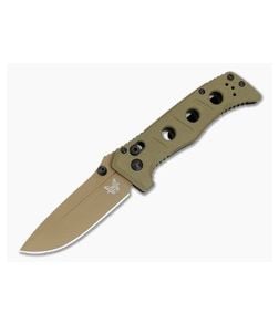 Benchmade 273FE-05 Mini Adamas Shane Sibert OD Green G10 MagnaCut Flat Earth Folding Knife (3.25" Blade) - BM-273FE-05 1