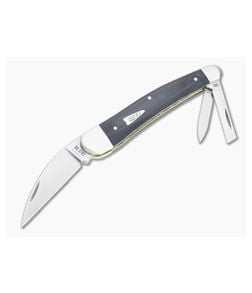 Case Seahorse Whittler Smooth Black Micarta Slip Joint 27733 - CA-27733 1