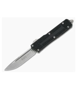 Microtech Scarab II S/E Stonewashed M390 Drop Point Black OTF Automatic Knife 278-10 - MT-278-10 1