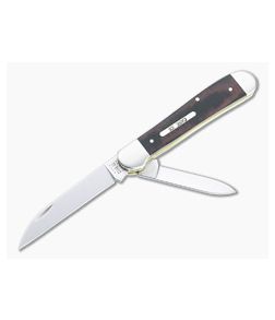 Case Copperhead Smooth Black and Red Micarta Slip Joint 27851 - CA-27851 1