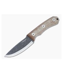 Condor Tool & Knife Mountain Pass Carry Knife 440C Natural Micarta Fixed Blade Knife CTK2837-3.5C - CTK-2837-3.5C 1