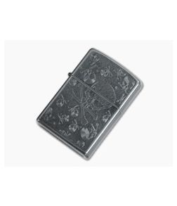 Zippo Windproof Lighter Iced Skulls Gray - ZI-28685 1