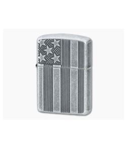 Zippo Windproof Lighter Armor Case US Flag Design 28974 - ZI-28974 1