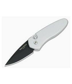 Protech Sprint Solid Silver California Legal Auto Black DLC S35VN 2903 - PT-2903 1