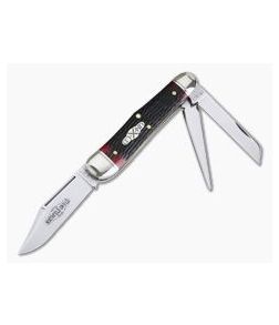 Northfield UN-X-LD #29 Stockyard Whittler 3-Blade Blood Red Jigged Bone - GEC-291319-BRJB 1