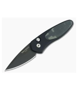 Protech Sprint Camo G10 California Legal Auto Black DLC S35VN 2925 - PT-2925 1