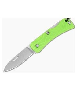 Maratac Snap Pea Precision Neon Green FRN 4034SS Lockback Keychain Folding Knife (1.56") - MAR-294 1