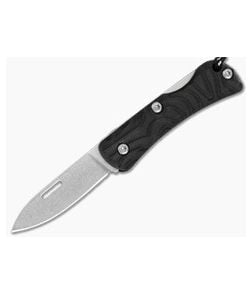 Maratac Snap Pea Precision Black FRN 4034SS Lockback Keychain Folding Knife (1.56") - MAR-296 1