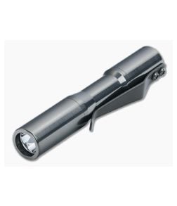 CWF Lights Micro Arcadian Click Custom Flashlight DLC Satin Titanium 5000k 219C LED CWF-029 - CWF-029 1