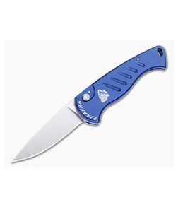 Piranha P2 Fingerling Automatic Blue Aluminum Handle Mirror 154CM Drop Point 2B - PRN-2B 1