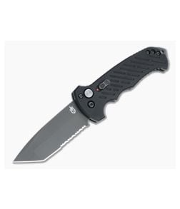 Gerber 06 Automatic Tanto Serrated Black S30V Black Aluminum Automatic Knife 30-000850N - GB-30-000850N 1