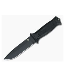 Gerber Strongarm Black Plain Edge Fixed Blade Knife 30-001038N - GB-30-001038N 1