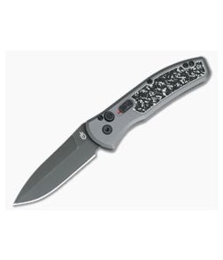 Gerber Empower Grey Automatic Knife Black and White Armor Grip Black S30V 30-001325N - GB-30-001325N 1