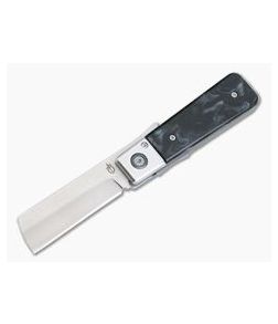 Gerber Jukebox Black Marble Acrylic Liner Lock Folding Knife 30-001695 - GB-30-001695 1