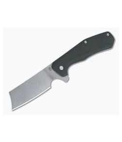Gerber Asada Stonewashed Cleaver Onyx Aluminum Frame Lock Flipper 30-001807 - GB-30-001807 1