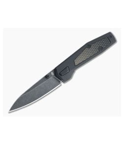 Gerber Fuse Dark Stonewashed Drop Point Black GFN Stainless Steel Liner Lock Folder 30-001874 - GB-30-001874 1