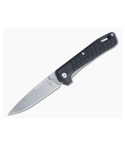 Gerber Zilch Stonewashed Stainless Steel Black GFN Liner Lock Folder 30-001878 - GB-30-001878 1
