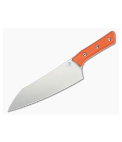 Microtech Chef's Knife Ember Orange G10 Stonewash - MT-3000-10EM 1