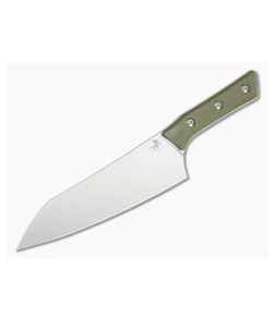 Microtech Chef's Knife OD Green G10 Stonewash - MT-3000-10OD 1