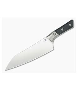 Microtech Chef's Knife Black G10 Titanium Bolster Stonewash - MT-3000B-10BK 1