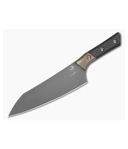 Microtech Chef's Knife Carbon Fiber Bronze Titanium Bolster DLC - MT-3000B-1DLCCFS 1