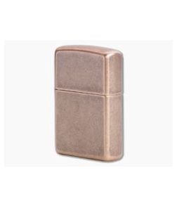 Zippo Lighter Antique Copper Flat Bottom Pipe Lighter 301FBPL - ZI-301FBPL 1