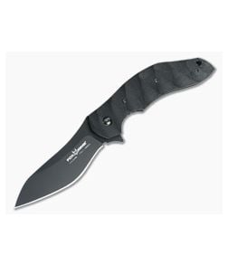 Fox Knives Jens Anso Flipper Black G10 & Blade - FK-302G10 1