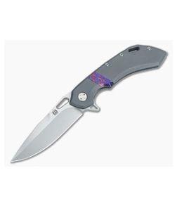 Olamic Cutlery Wayfarer 247 Titanium Flipper with TiMascus - CU-3045 1