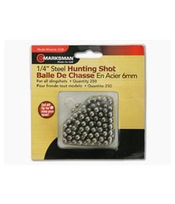 Marksman 1/4" Steel Hunting Shot 250 Count - MA-3100 1